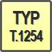 Piktogram - Typ: T.1254